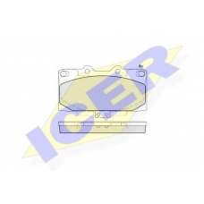 181733-203 ICER Комплект тормозных колодок, дисковый тормоз