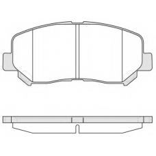 P14133.02 WOKING Комплект тормозных колодок, дисковый тормоз