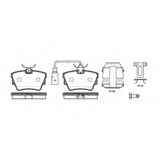 0591.12 REMSA Комплект тормозных колодок, дисковый тормоз