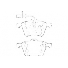 WBP23034A WAGNER LOCKHEED Комплект тормозных колодок, дисковый тормоз