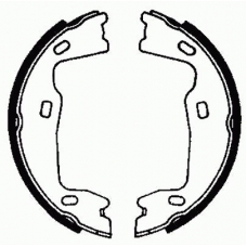 02570 KAWE Комплект тормозных колодок, стояночная тормозная с