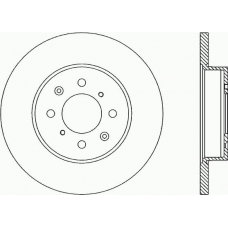 BDA1752.10 OPEN PARTS Тормозной диск