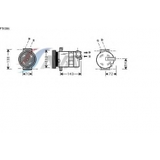 FTK086 GERI Компрессор, кондиционер