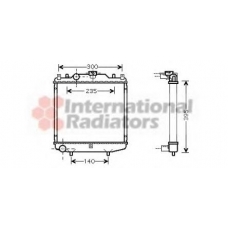 81002051 VAN WEZEL Радиатор, охлаждение двигателя
