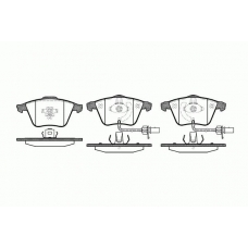 0964.12 REMSA Комплект тормозных колодок, дисковый тормоз