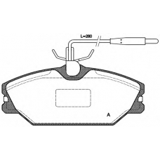 BPA0208.12 OPEN PARTS Комплект тормозных колодок, дисковый тормоз