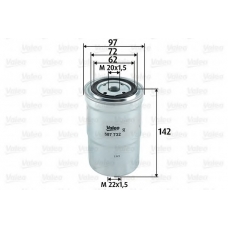 587732 VALEO Топливный фильтр