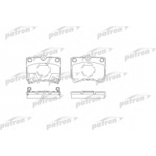 PBP597 PATRON Комплект тормозных колодок, дисковый тормоз