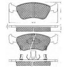 10603 BSF Комплект тормозных колодок, дисковый тормоз