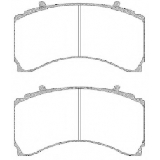 JSA 15793.10 WOKING Комплект тормозных колодок, дисковый тормоз