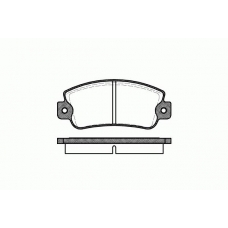 0025.20 REMSA Комплект тормозных колодок, дисковый тормоз