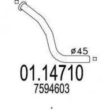 01.14710 MTS Труба выхлопного газа