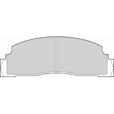 FD688A NECTO Комплект тормозных колодок, дисковый тормоз