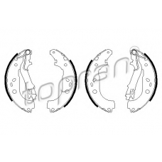 207 971 TOPRAN Комплект тормозных колодок
