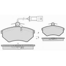 310.5 RAICAM Комплект тормозных колодок, дисковый тормоз