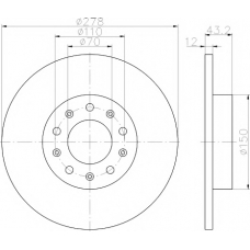8DD 355 116-671 HELLA PAGID Тормозной диск