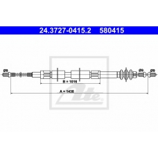 24.3727-0415.2 ATE Трос, стояночная тормозная система