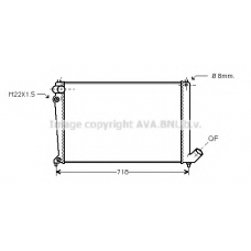 CNA2105 AVA Радиатор, охлаждение двигателя