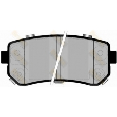 PA1708 BRAKE ENGINEERING Комплект тормозных колодок, дисковый тормоз