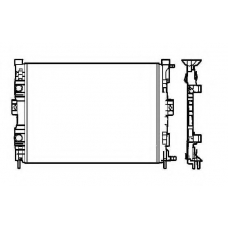 58328 NRF Радиатор, охлаждение двигателя