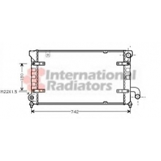 49002028 VAN WEZEL Радиатор, охлаждение двигателя