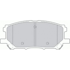 FDB1715 FERODO Комплект тормозных колодок, дисковый тормоз