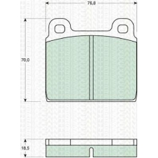 8110 29211 TRIDON Brake pads - front