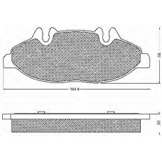 10717 BSF Комплект тормозных колодок, дисковый тормоз