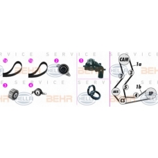 8MP 376 818-891 HELLA Водяной насос + комплект зубчатого ремня