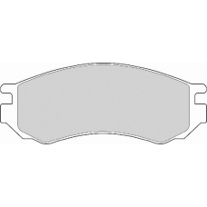 FD6658A NECTO Комплект тормозных колодок, дисковый тормоз
