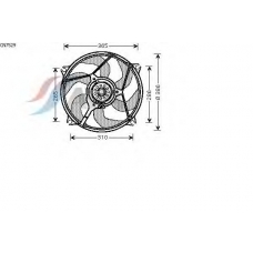CN7529 AVA Вентилятор, охлаждение двигателя