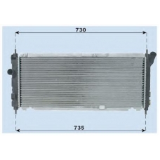 0107.3043 FRIGAIR Радиатор, охлаждение двигателя