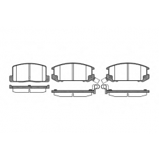 0201.12 REMSA Комплект тормозных колодок, дисковый тормоз