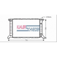 3601601 KUHLER SCHNEIDER Радиатор, охлаждение двигател