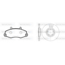 82913.01 WOKING Комплект тормозов, дисковый тормозной механизм