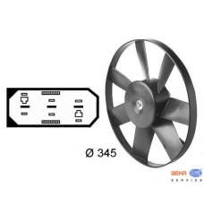 8EW 009 144-581 HELLA Вентилятор, охлаждение двигателя