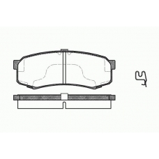0413 04 KAWE Комплект тормозных колодок, дисковый тормоз