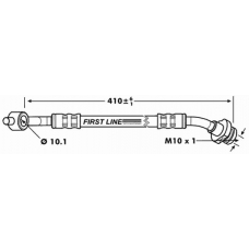FBH7156 FIRST LINE Тормозной шланг