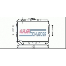 0503701 KUHLER SCHNEIDER Радиатор, охлаждение двигател