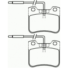 P 61 034 BREMBO Комплект тормозных колодок, дисковый тормоз