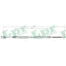 C0694B LPR Трос, стояночная тормозная система