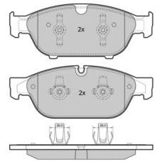 FBP-1852 FREMAX Комплект тормозных колодок, дисковый тормоз