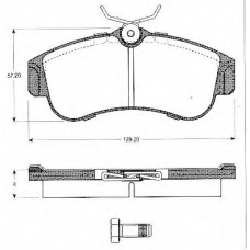 BLF578 QUINTON HAZELL Комплект тормозных колодок, дисковый тормоз