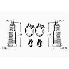 0900938 OCAP Комплект пылника, рулевое управление