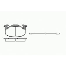 0144 42 KAWE Комплект тормозных колодок, дисковый тормоз