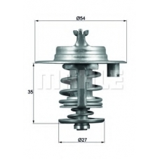 TX 96 83D MAHLE Термостат, охлаждающая жидкость