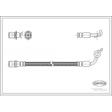 19032953 CORTECO Тормозной шланг
