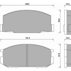 454681 ROULUNDS Комплект тормозных колодок, дисковый тормоз