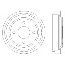 61245 PAGID Тормозной барабан