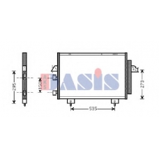 212018N AKS DASIS Конденсатор, кондиционер